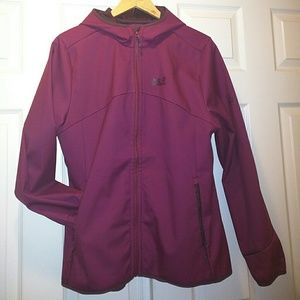 Jack Wolfskin softshell hooded jacket Magentacolor